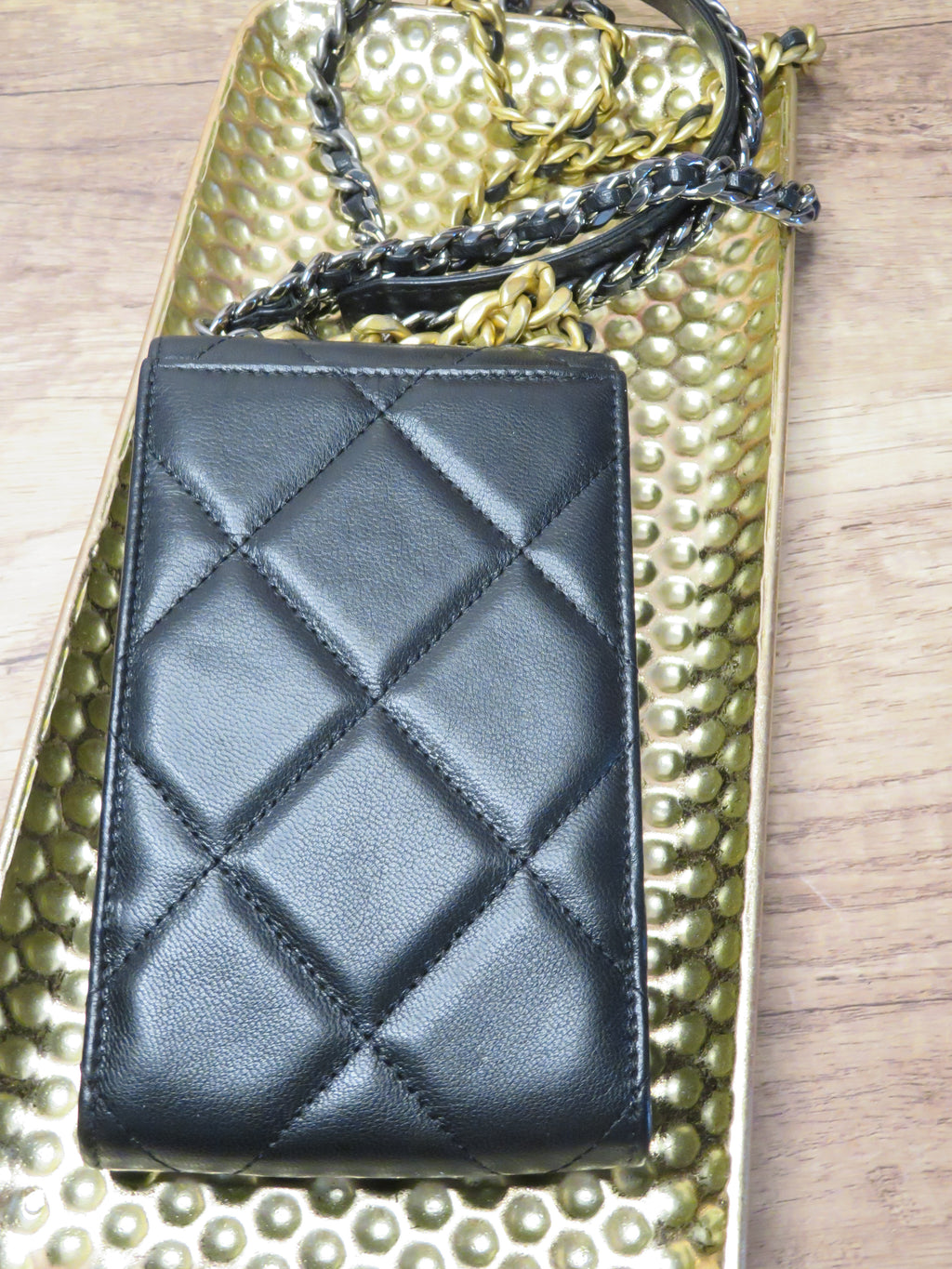 Chanel 19 Quilted Lambskin Vertical Phone Holder Bag