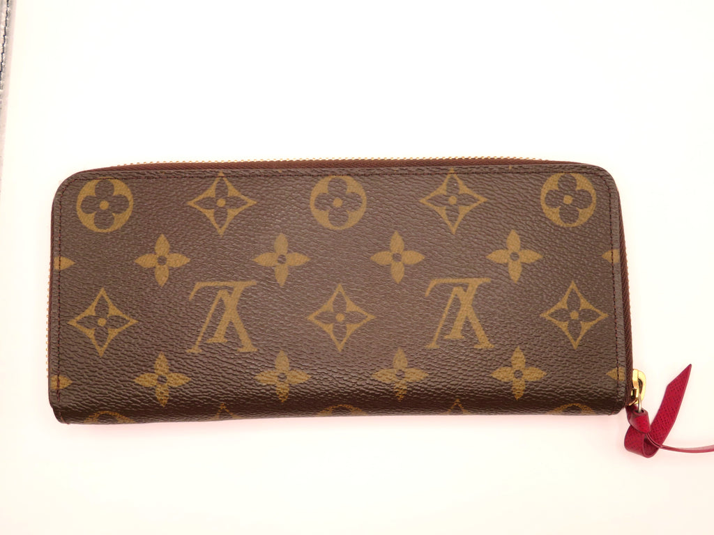 Louis Vuitton Fuchsia Monogram Clemence Wallet