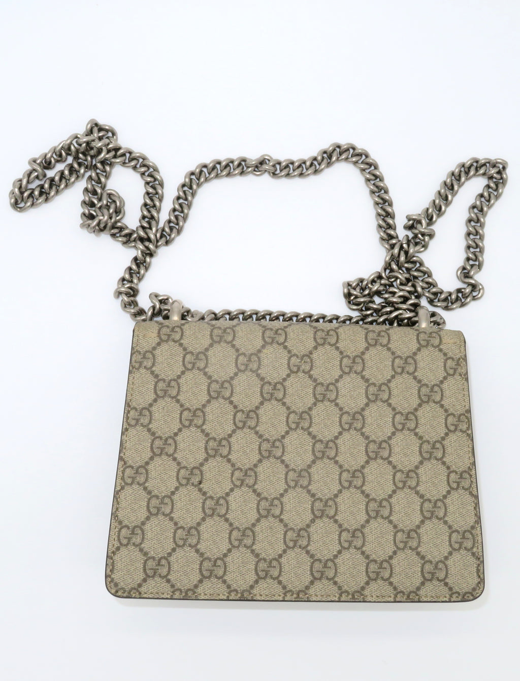 Gucci GG Supreme Small Dionysus Tan Suede Crossbody Bag