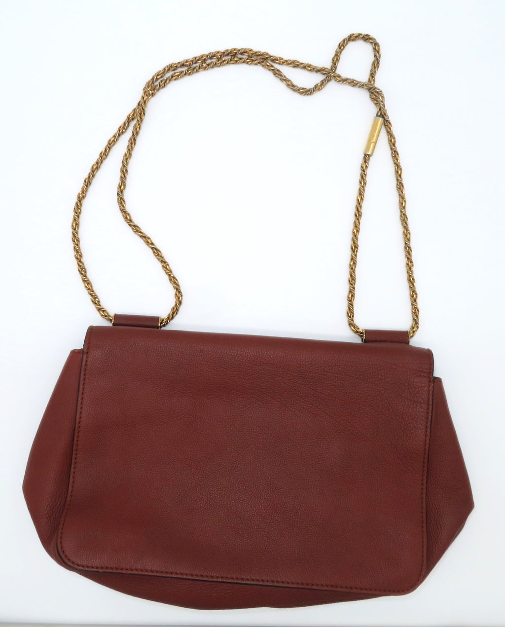 Chloe Elsie Chain Coral Leather Shoulder Bag