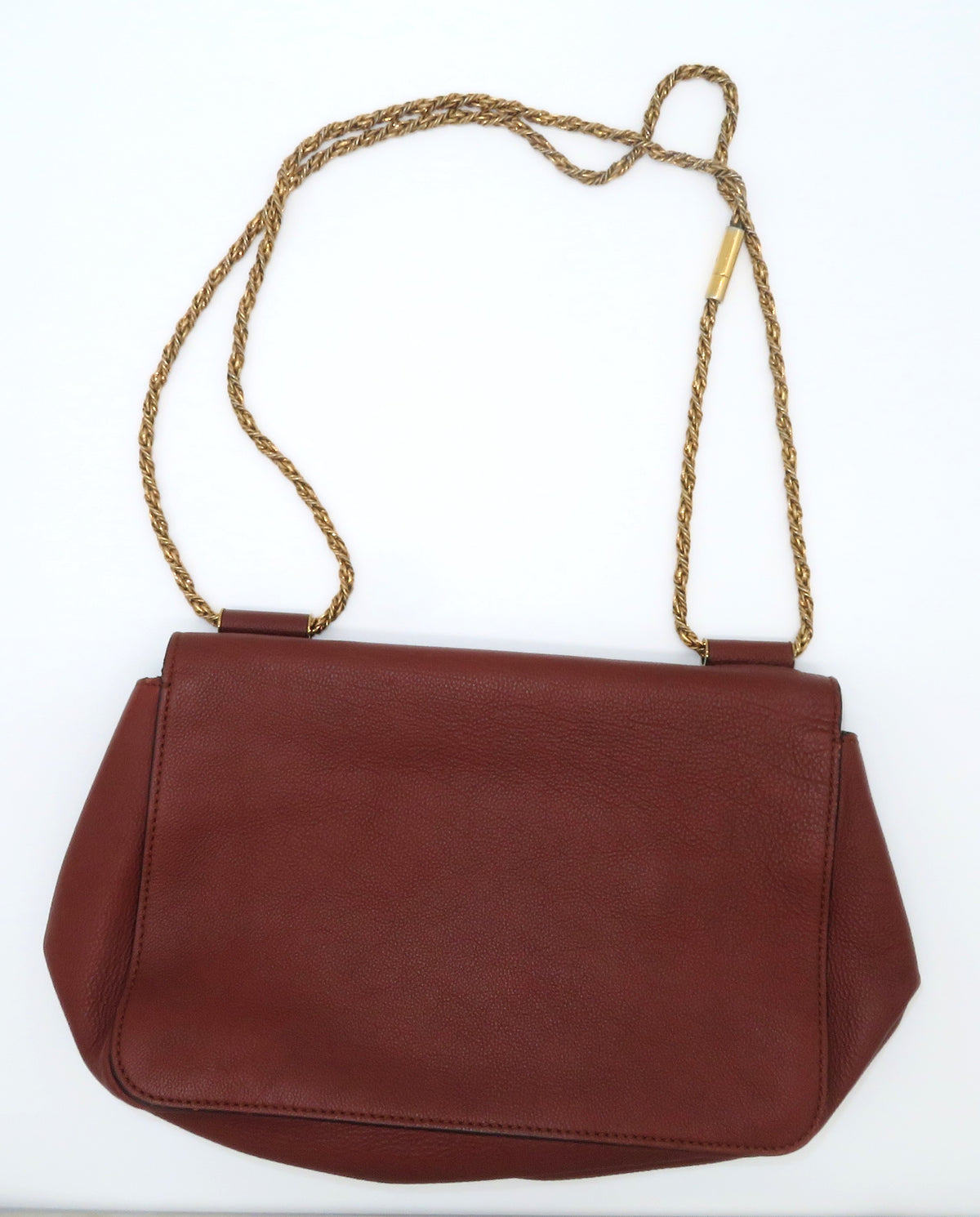 Chloe Elsie Chain Coral Leather Shoulder Bag