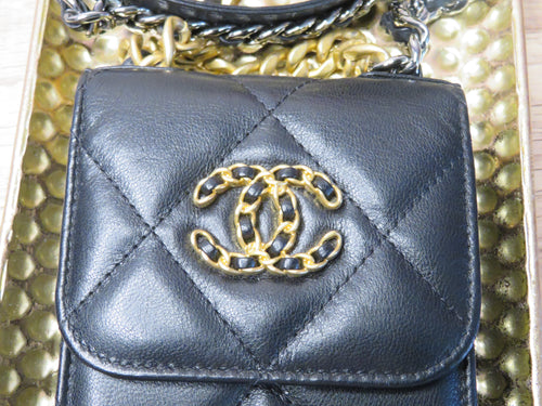 Chanel 19 Quilted Lambskin Vertical Phone Holder Bag
