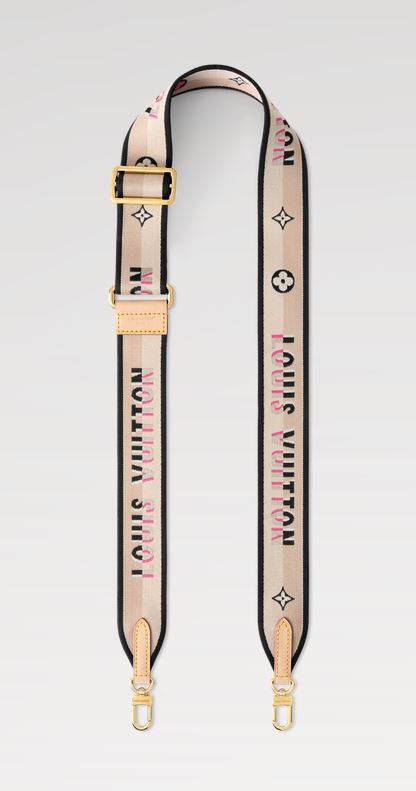 Louis Vuitton Jacquard Speedy Bandouliere Black Cream Shoulder Strap