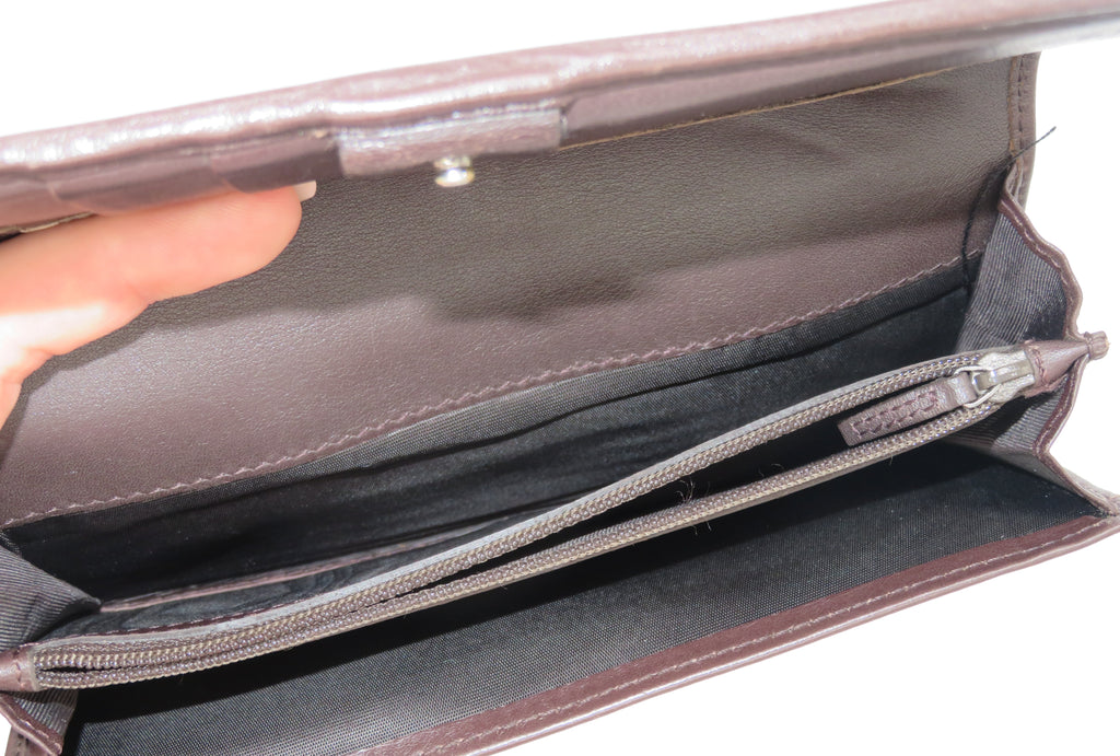 Gucci GG Supreme Canvas Sherry Line Long Bi Fold Wallet