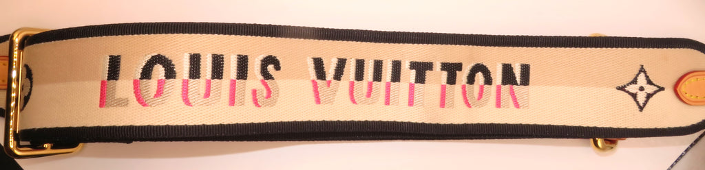 Louis Vuitton Jacquard Speedy Bandouliere Black Cream Shoulder Strap