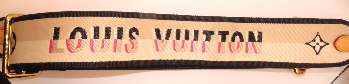 Louis Vuitton Jacquard Speedy Bandouliere Black Cream Shoulder Strap