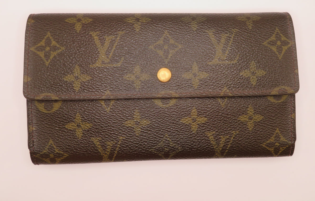 VINTAGE Louis Vuitton Monogram Porte Tresor International Long Tri Fold Wallet
