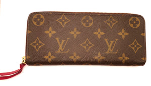 Louis Vuitton Fuchsia Monogram Clemence Wallet