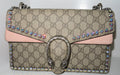 Gucci GG Supreme Pink Suede Crystal Medium Dionysys