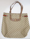 VINTAGE Gucci GG Supreme Canvas Sherry Line Tote Bag