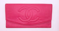 VINTAGE Chanel Dark Pink Caviar Timeless CC Bi Fold Wallet