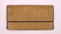 VINTAGE Celine Suede Macadam Bi Fold Long Wallet