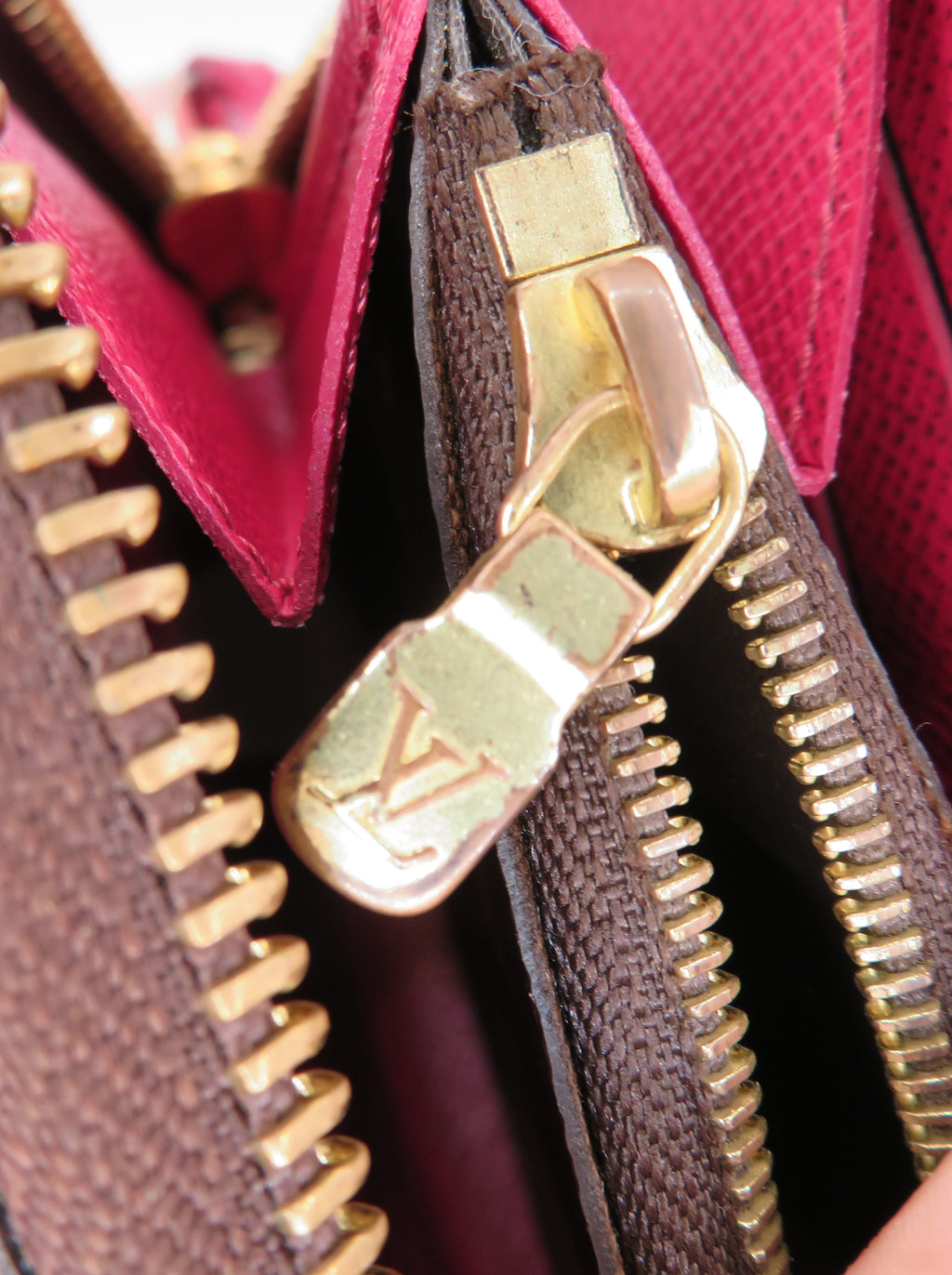 Louis Vuitton Fuchsia Monogram Clemence Wallet