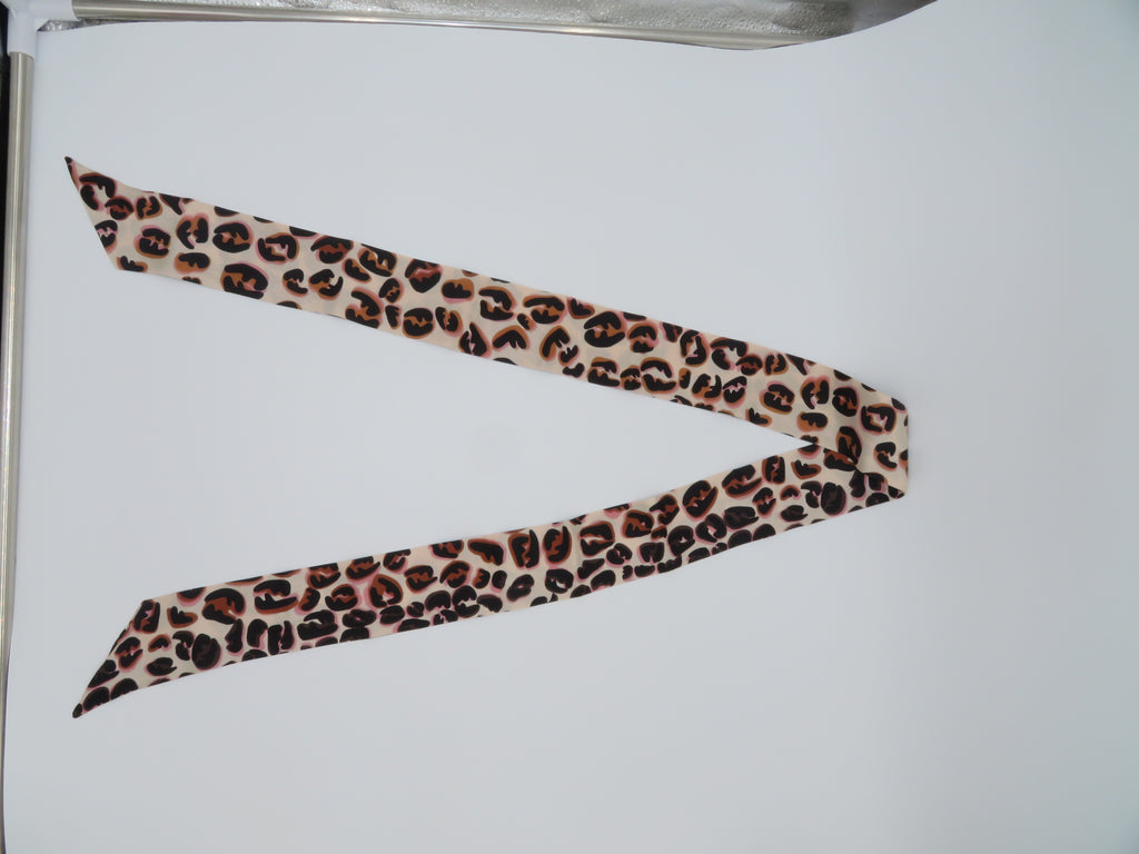 Fendi Leopard Print Silk Wrappy Scarf