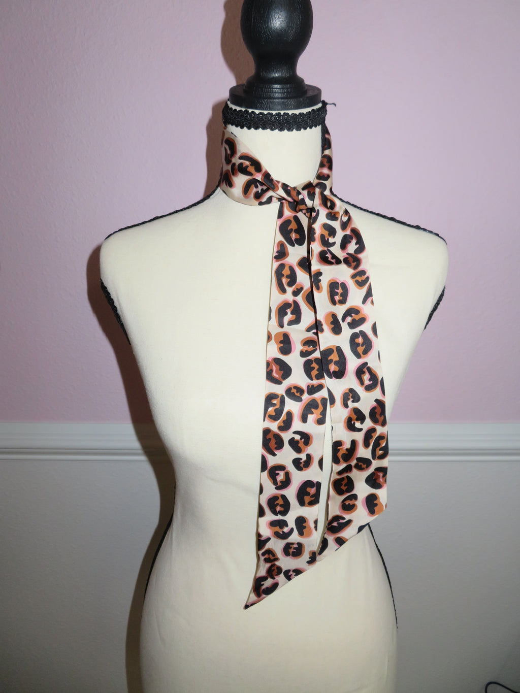 Fendi Leopard Print Silk Wrappy Scarf