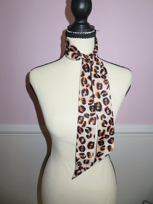 Fendi Leopard Print Silk Wrappy Scarf