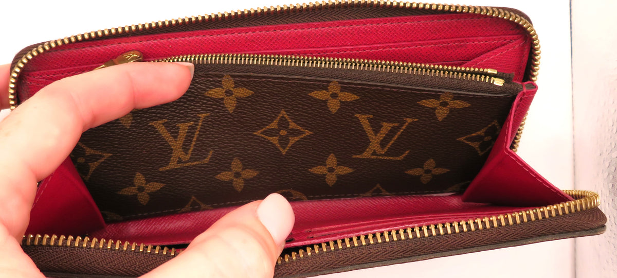Louis Vuitton Fuchsia Monogram Clemence Wallet