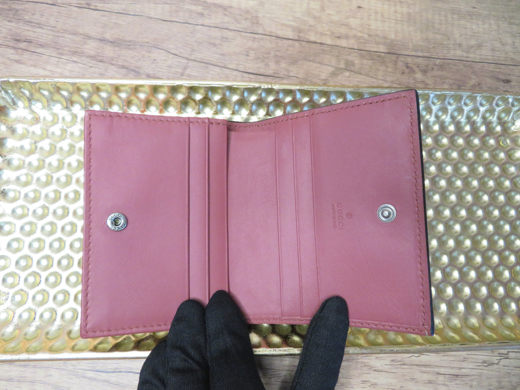 Gucci GG Supreme Blooms Bi Fold Small Wallet