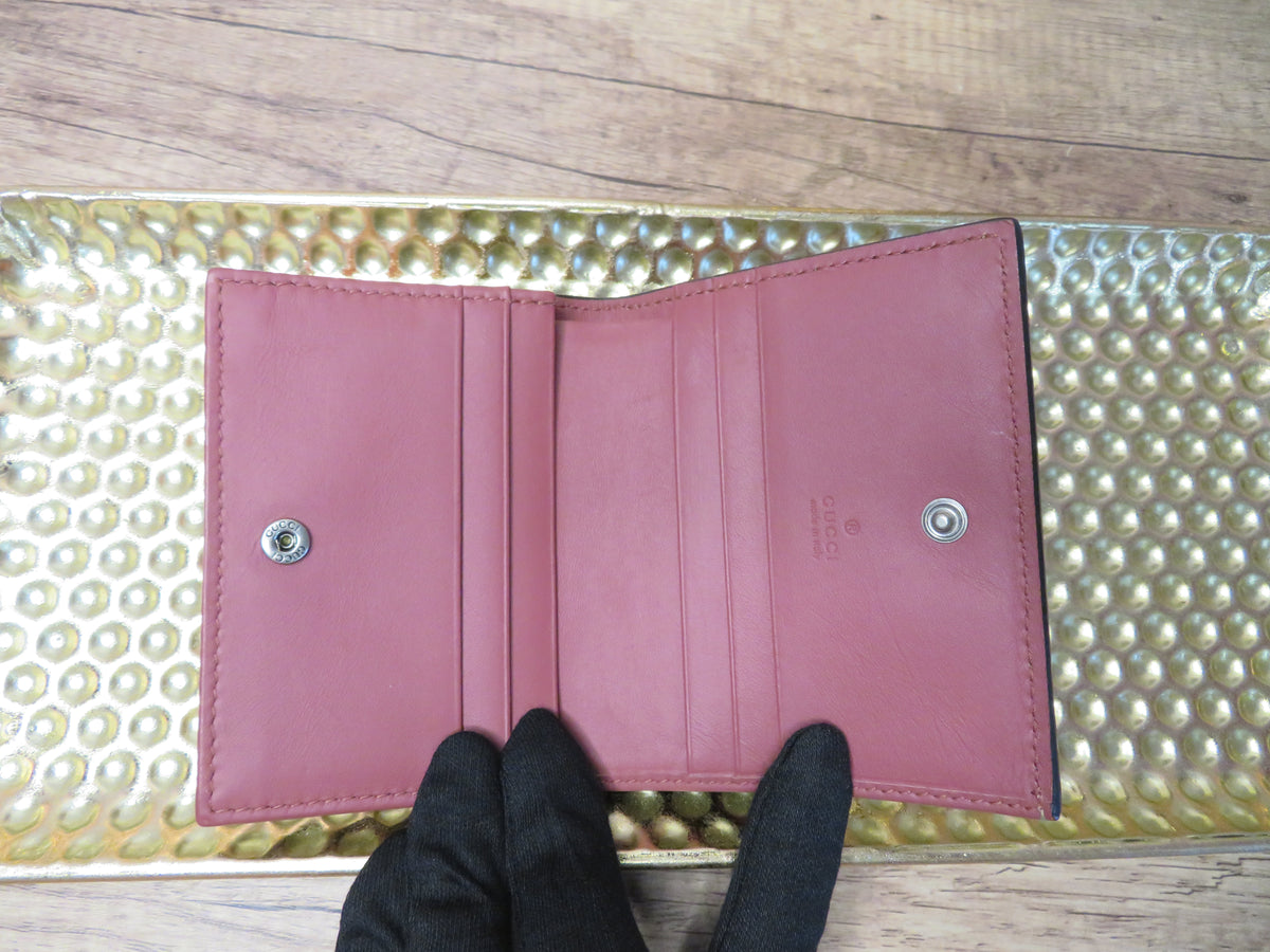 Gucci GG Supreme Blooms Bi Fold Small Wallet