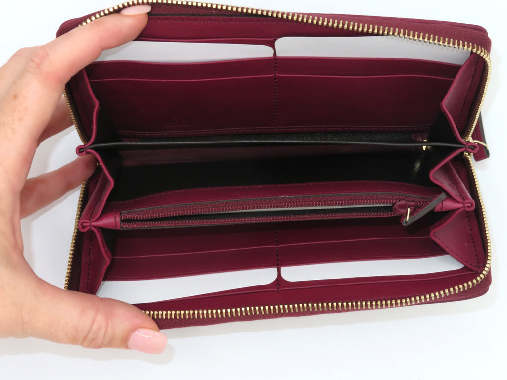Gucci Mayfair Ribbon Zip Around Long Wallet
