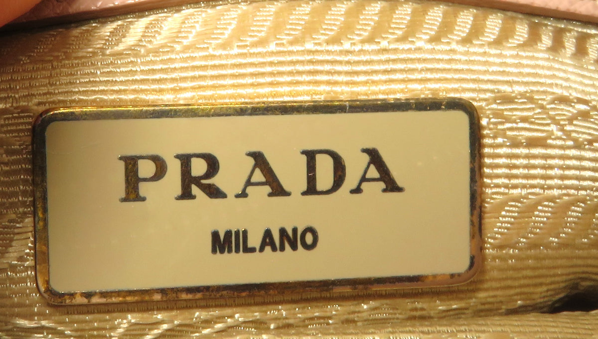 Prada Cammeo Saffiano Leather Small Galleria Double Zip Tote
