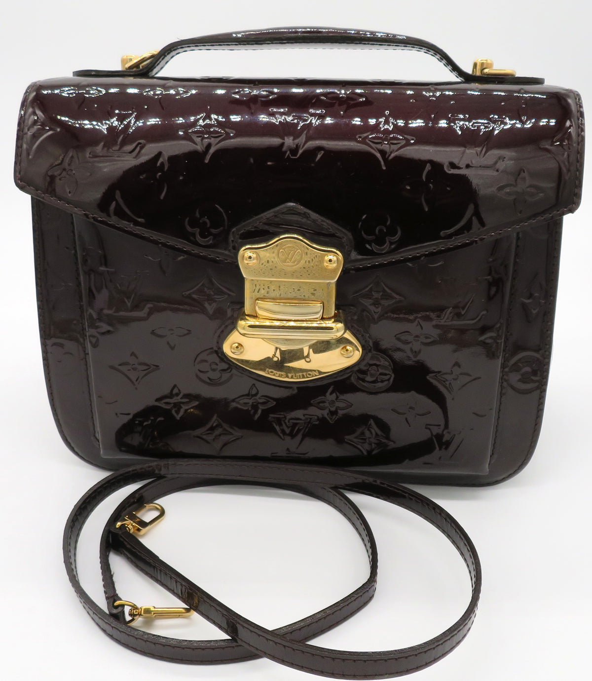Louis Vuitton Amarante Embossed Monogram Vernis Mirada