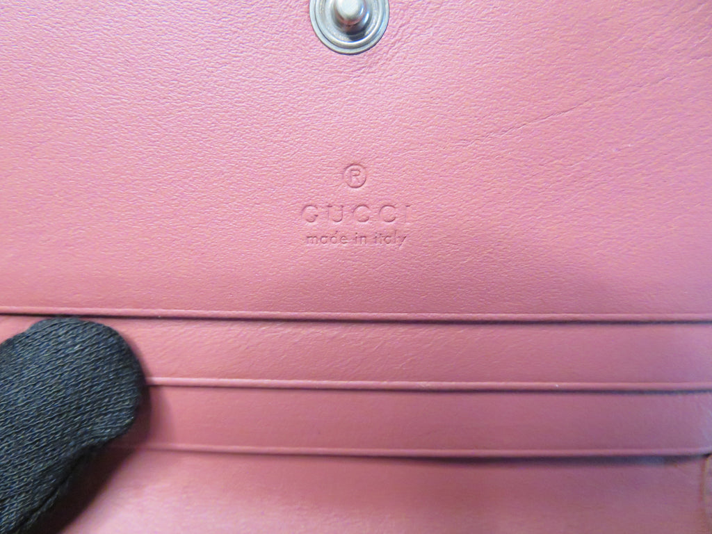 Gucci GG Supreme Blooms Bi Fold Small Wallet