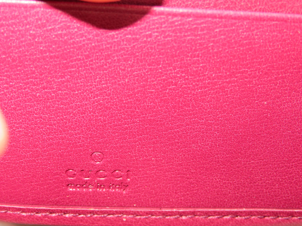 Gucci Mayfair Ribbon Zip Around Long Wallet