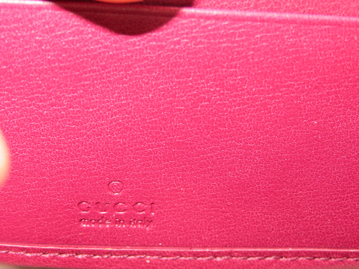 Gucci Mayfair Ribbon Zip Around Long Wallet