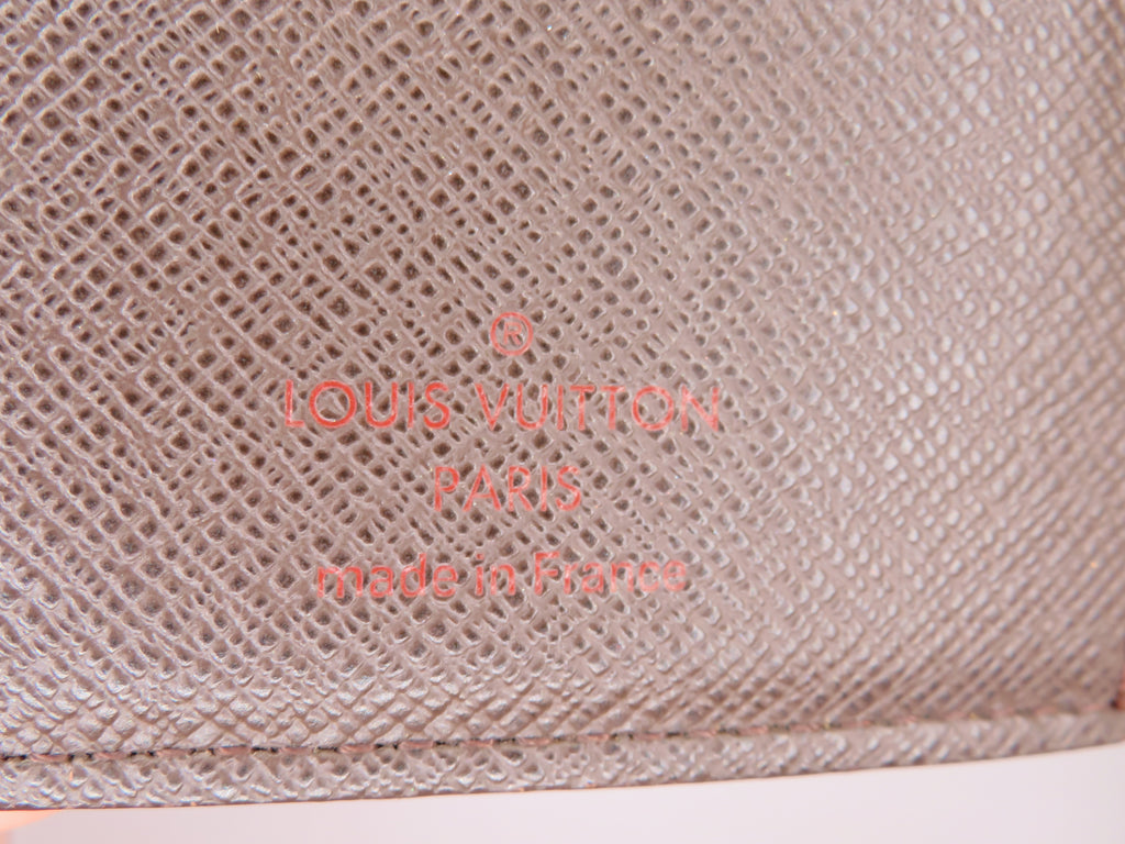 Louis Vuitton Damier Ebene Viennois Kiss Lock Bi Fold Wallet