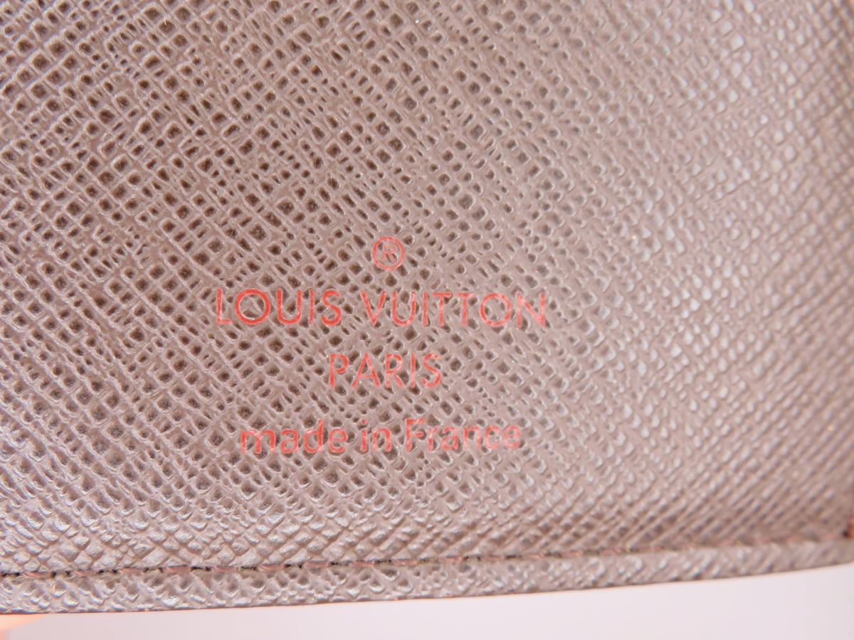 Louis Vuitton Damier Ebene Viennois Kiss Lock Bi Fold Wallet