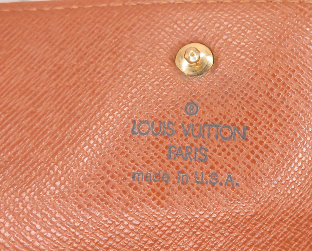 VINTAGE Louis Vuitton Monogram Porte Tresor International Long Tri Fold Wallet
