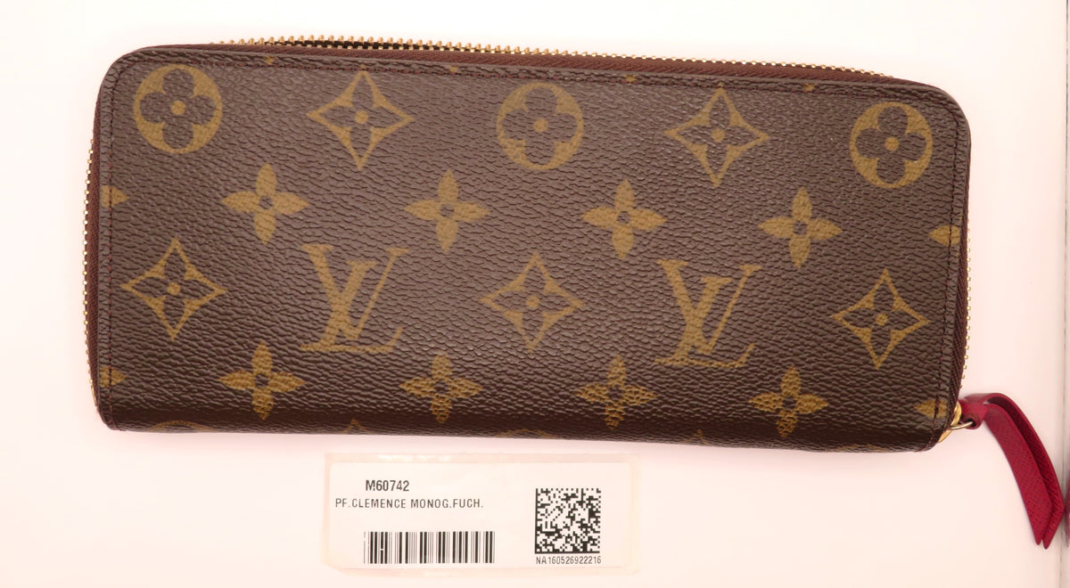 Louis Vuitton Fuchsia Monogram Clemence Wallet